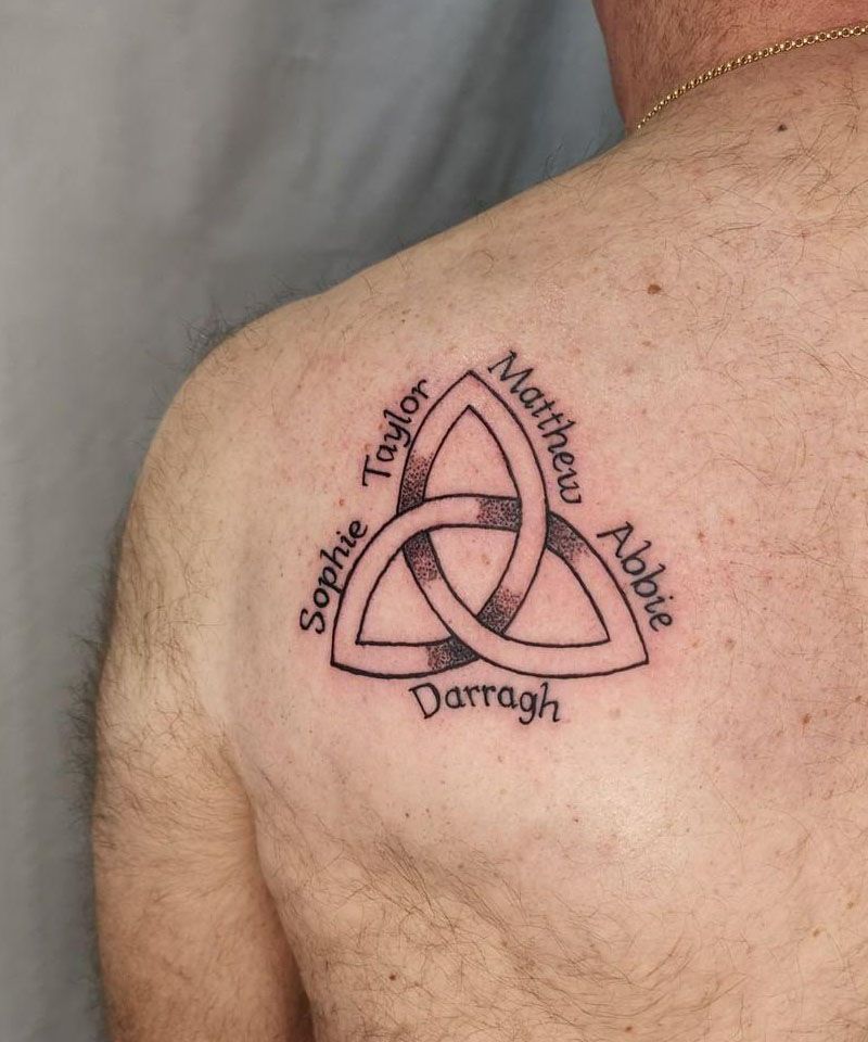 30 Awesome Trinity Knot Tattoos You Will Love