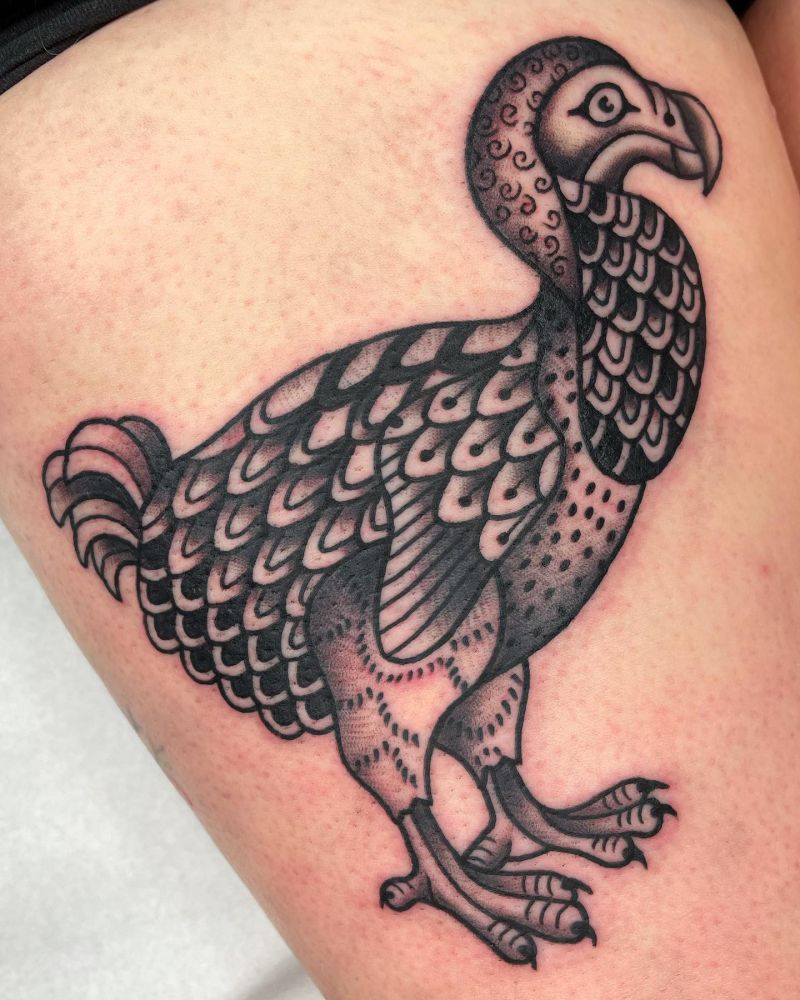 30 Awesome Dodo Tattoos You Will Love