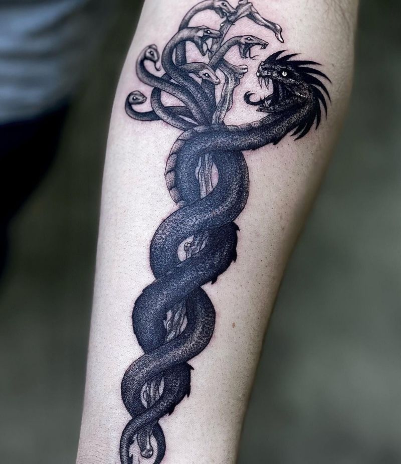 30 Awesome Hydra Tattoos You Can Copy