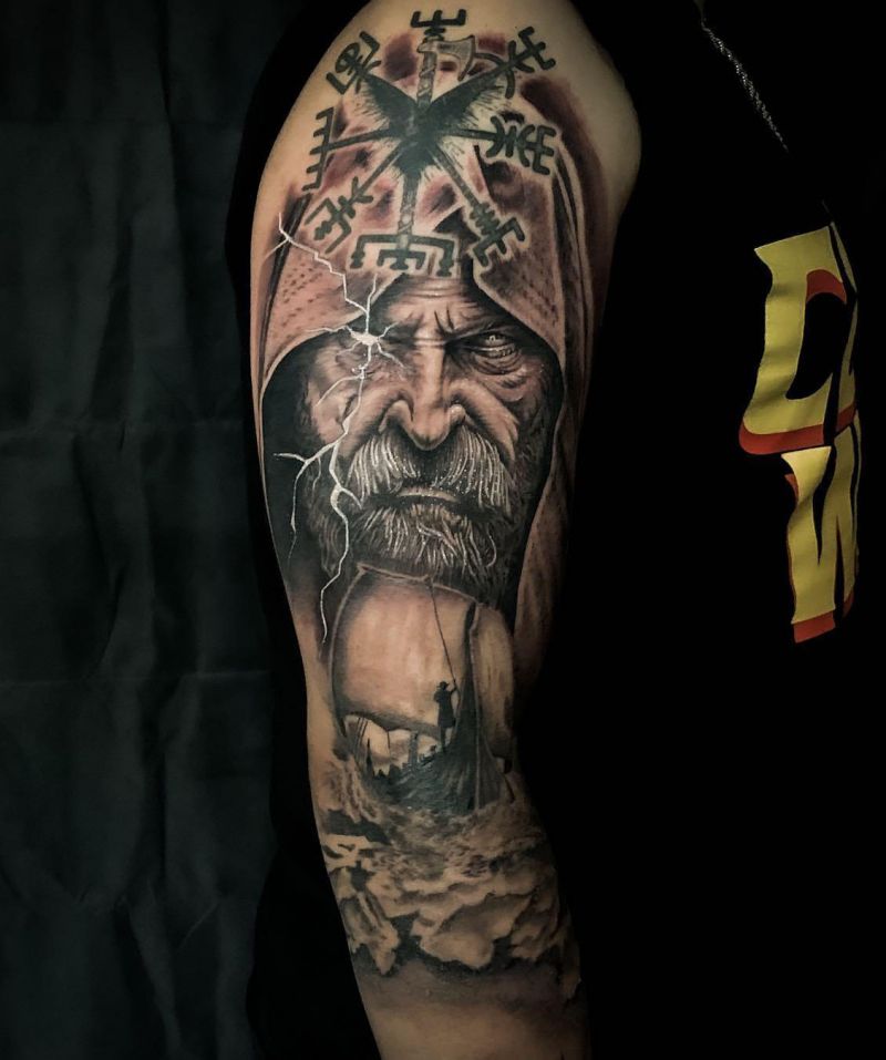 30 Awesome Odin Tattoos You Must Love