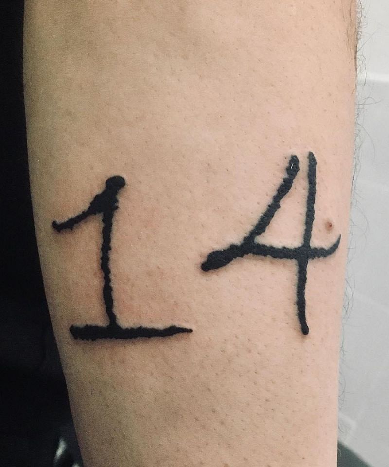 20 Unique 14 Tattoos You Will Love