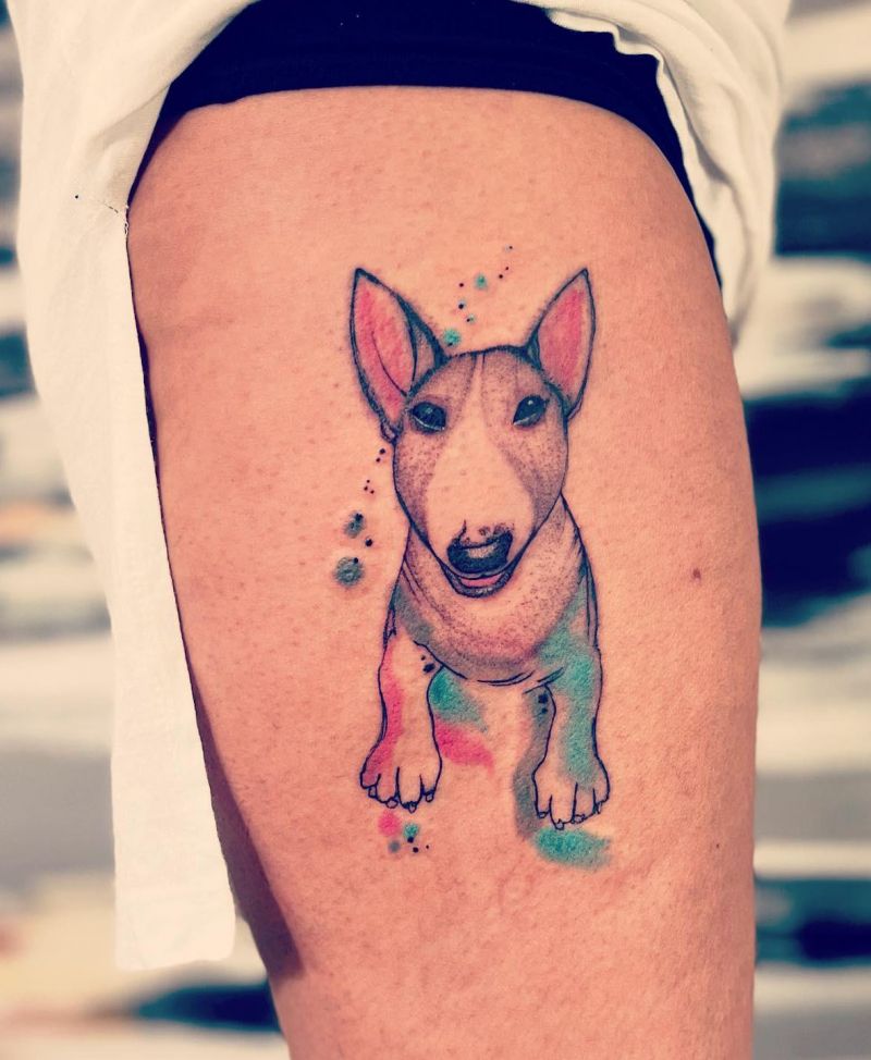 30 Unique Bull Terrier Tattoos You Must Love