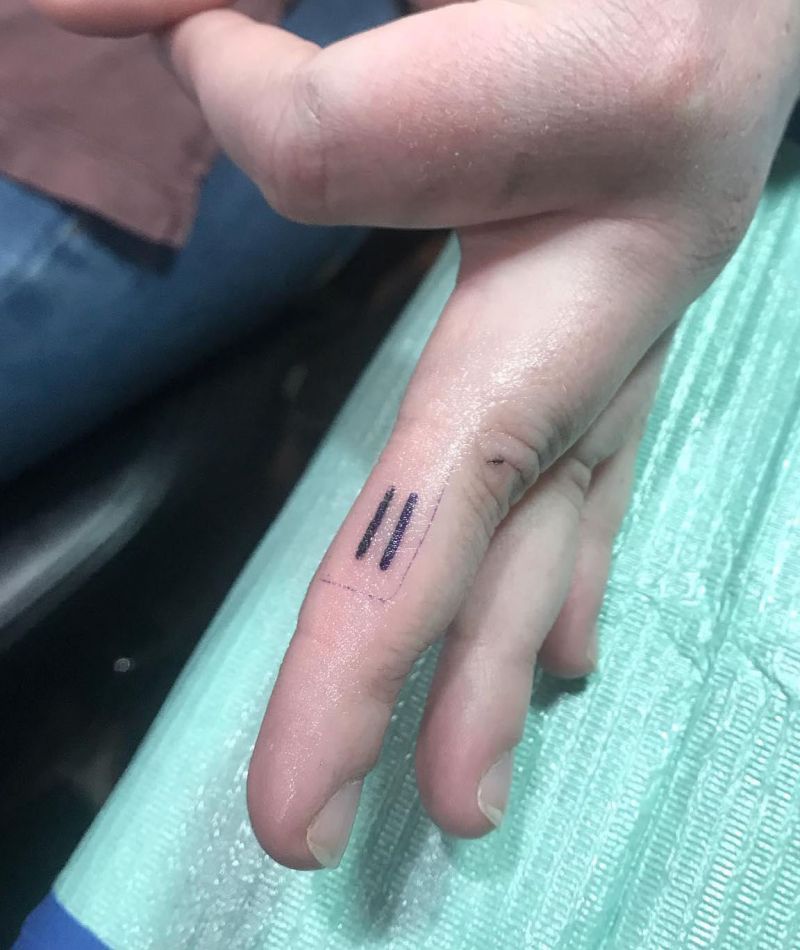 20 Unique Equal Sign Tattoos You Can Copy