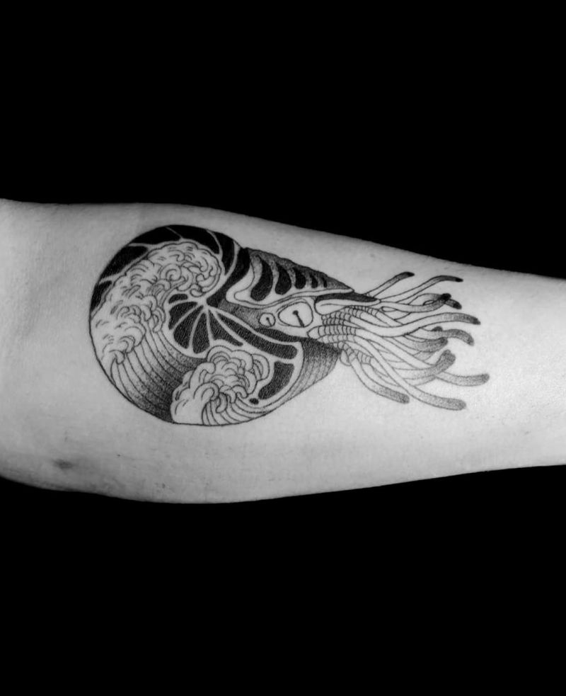 30 Awesome Nautilus Tattoos for Your Next Ink