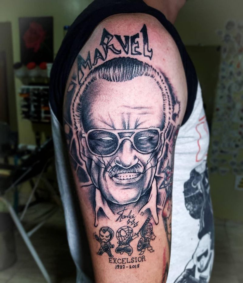 30 Awesome Stan Lee Tattoos to Inspire You