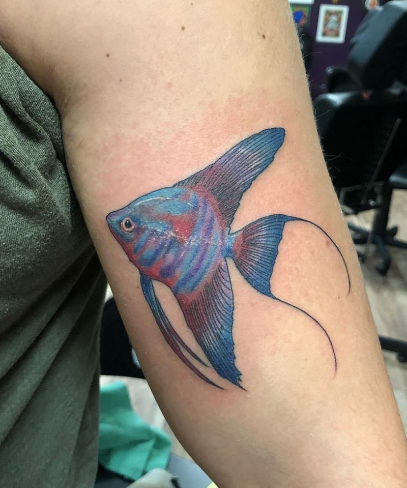 30 Pretty Angelfish Tattoos You Will Love