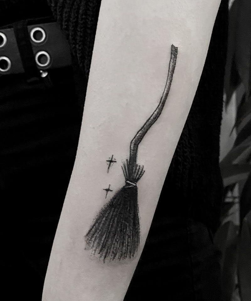 30 Awesome Broom Tattoos You Can Copy