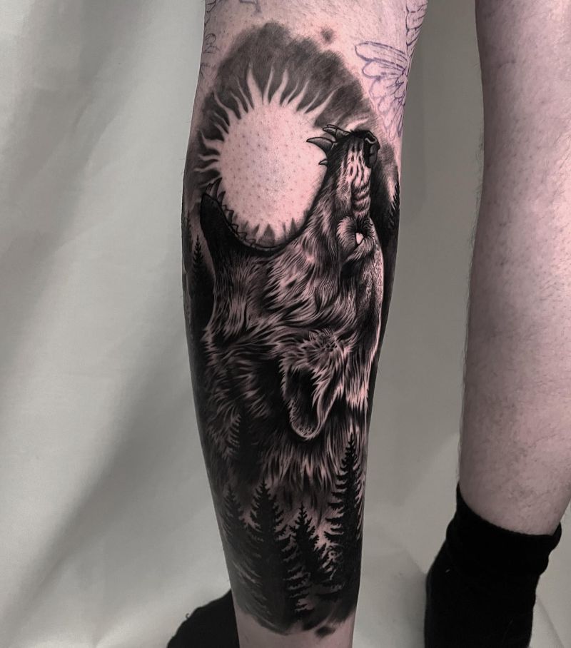 30 Awesome Fenrir Tattoos You Must Love