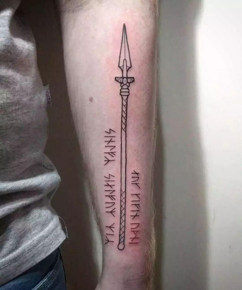 30 Unique Gungnir Tattoos You Will Love