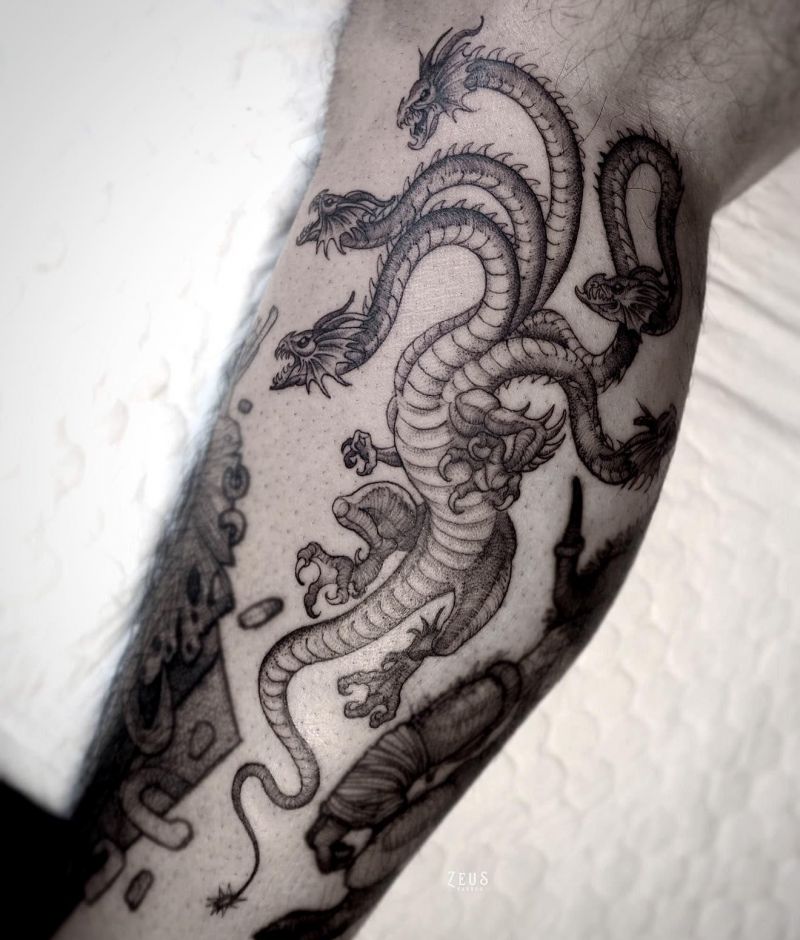 30 Awesome Hydra Tattoos You Can Copy