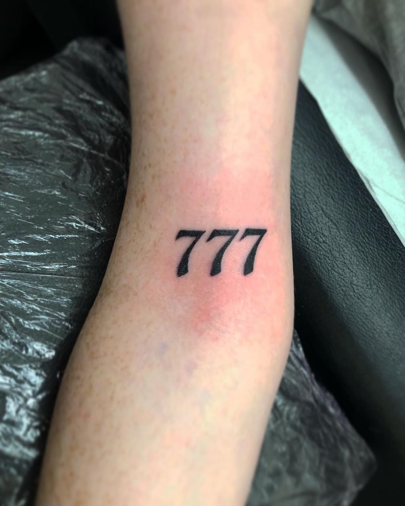 30 Classy 777 Tattoos for Your Next Ink