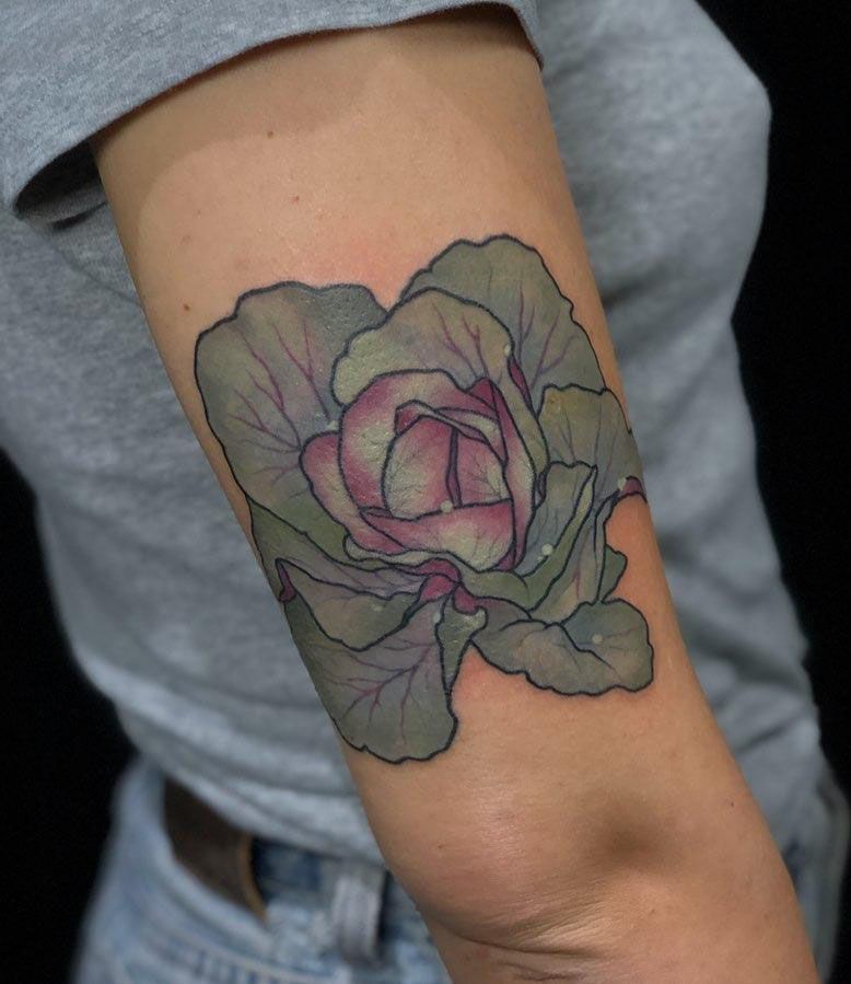 30 Unique Cabbage Tattoos You Can Copy