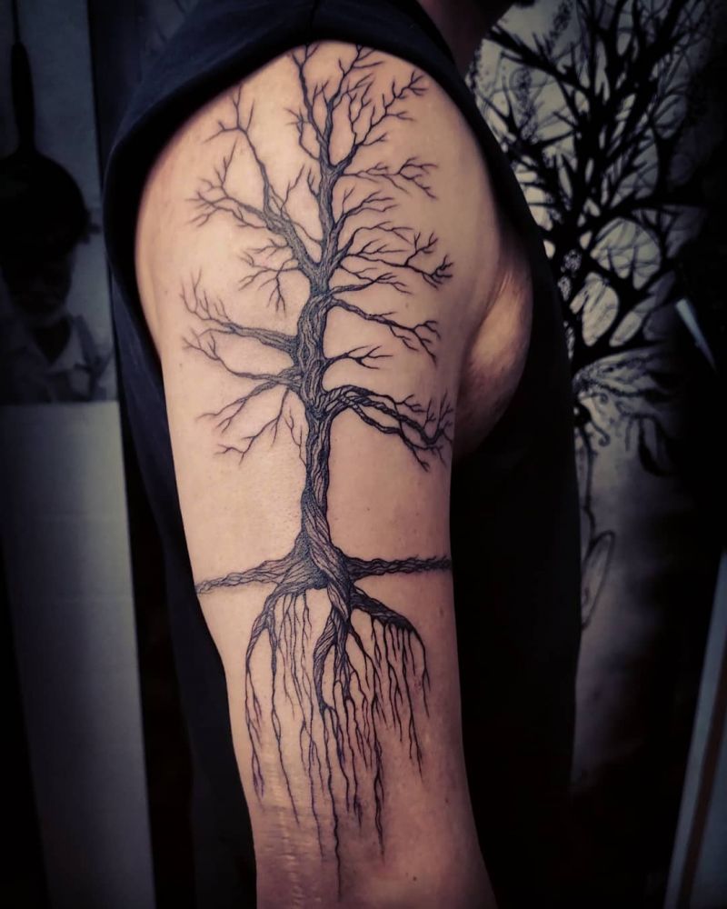 30 Unique Dead Tree Tattoos You Will Love