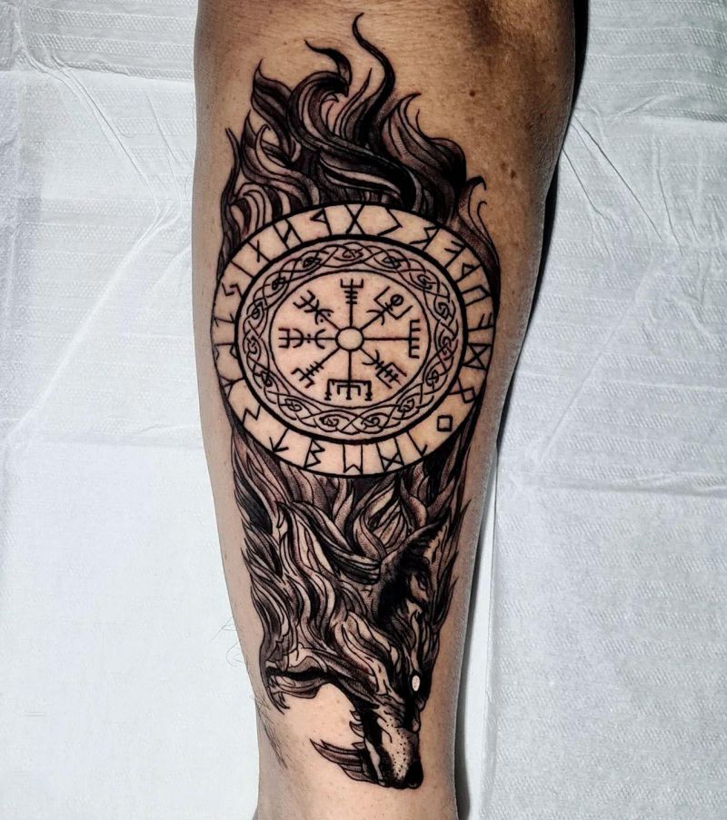 30 Awesome Fenrir Tattoos You Must Love