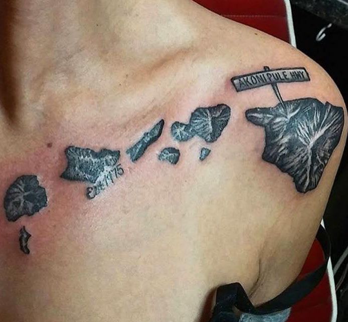 30 Awesome Hawaiian Islands Tattoos You Must Love