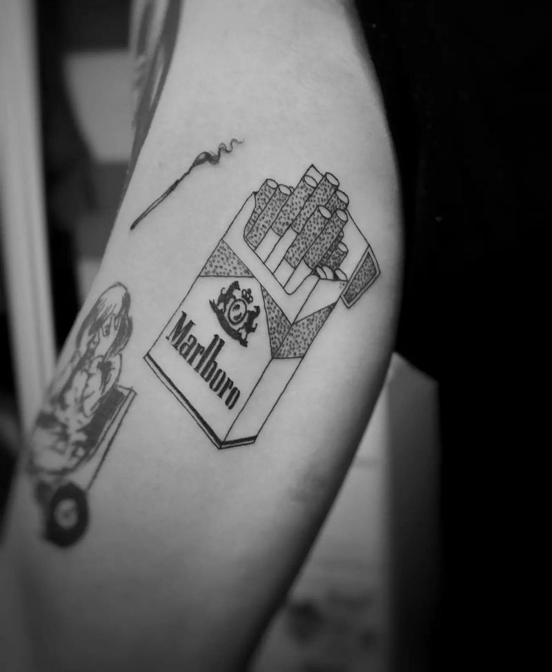 30 Unique Marlboro Tattoos You Will Love