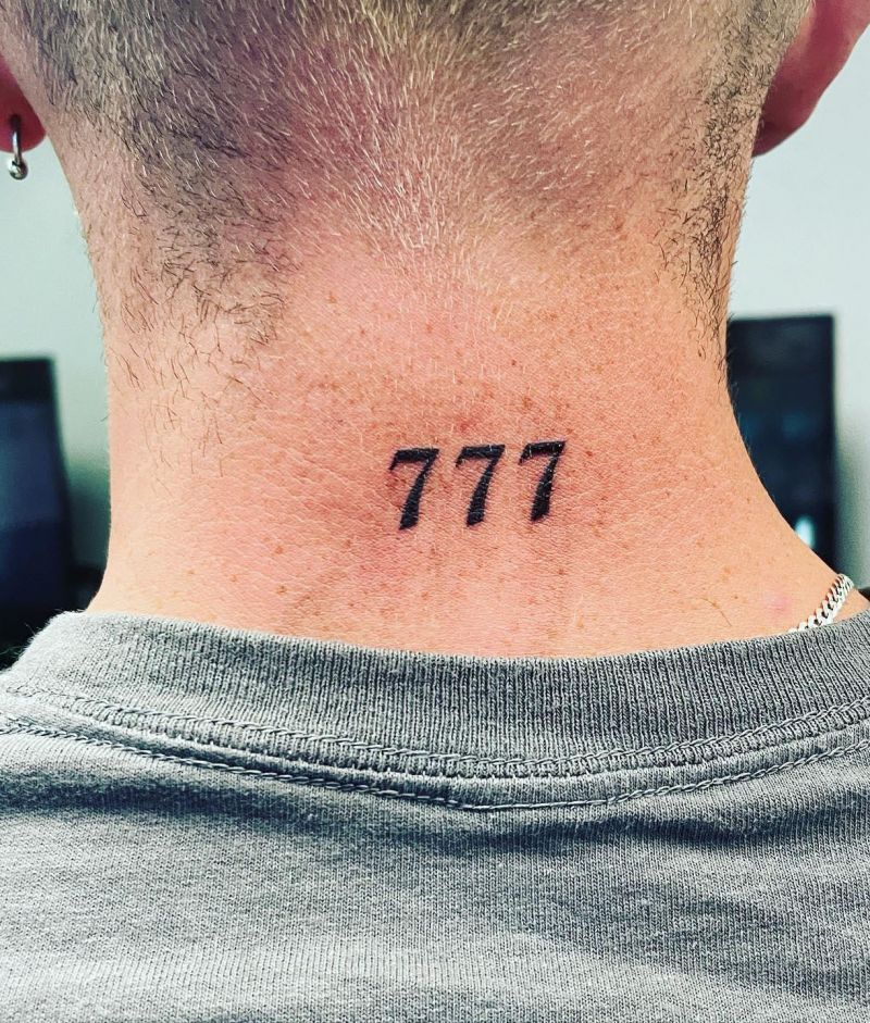 30 Classy 777 Tattoos for Your Next Ink