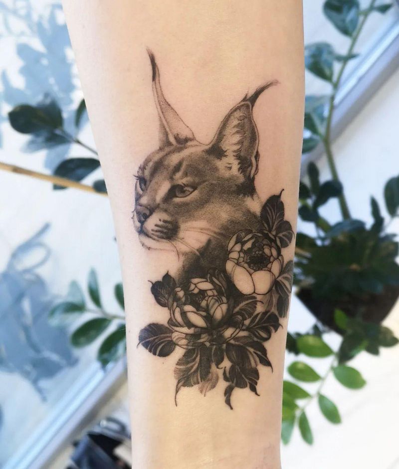 30 Awesome Caracal Tattoos You Can Copy