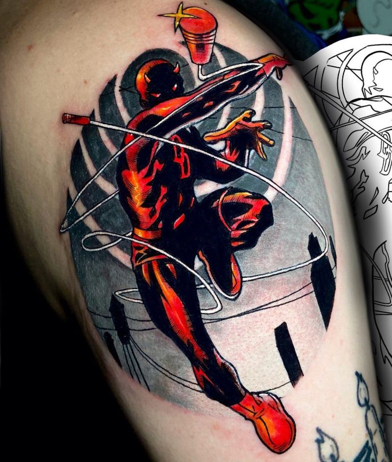 30 Unique Daredevil Tattoos for Your Next Ink