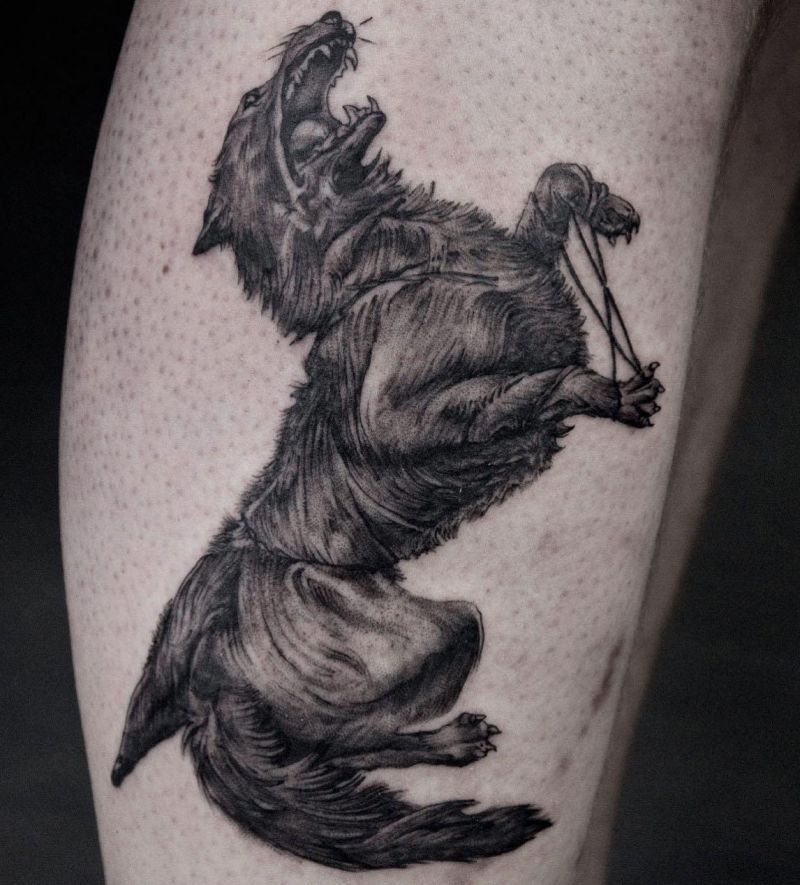 30 Awesome Fenrir Tattoos You Must Love