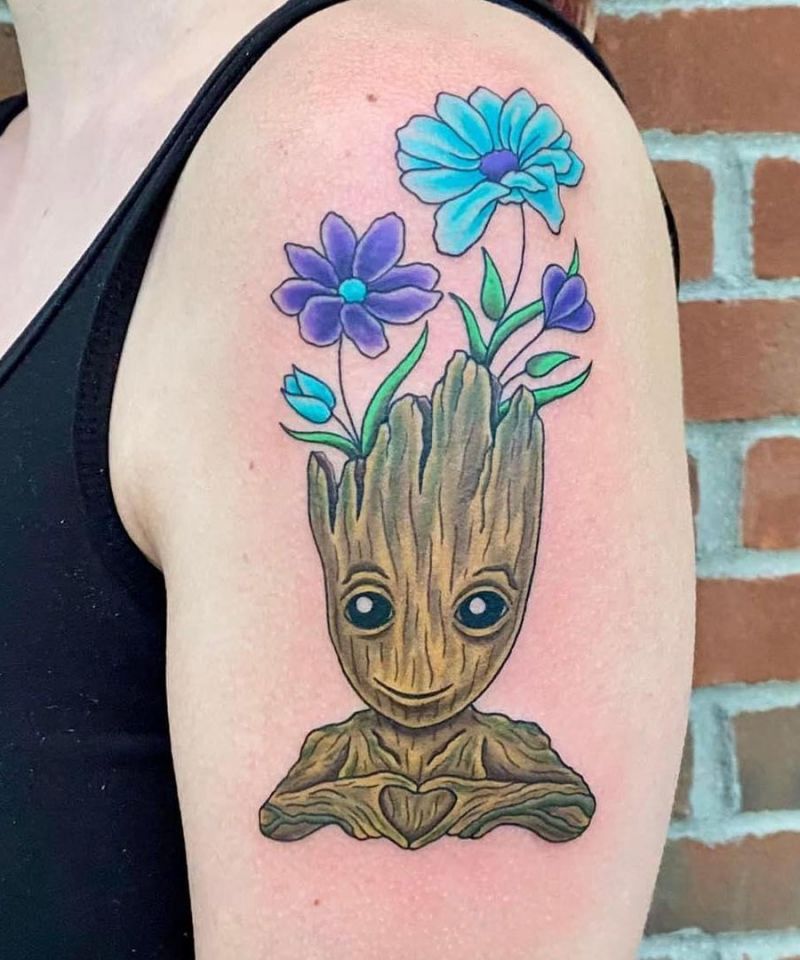 30 Awesome Groot Tattoos You Can Copy