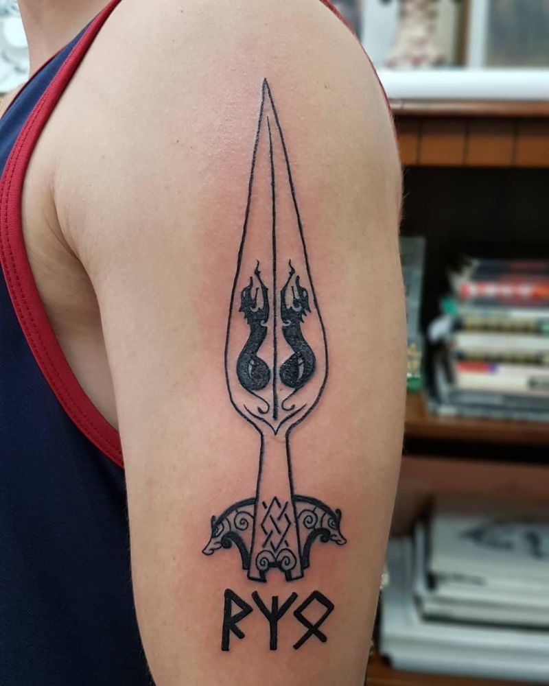 30 Unique Gungnir Tattoos You Will Love