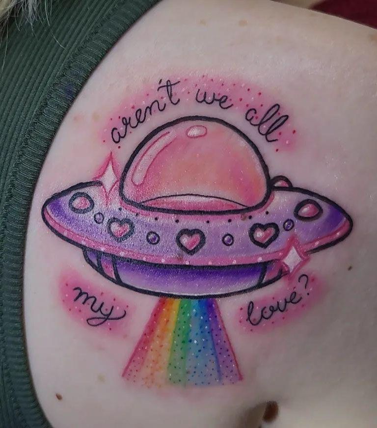 30 Gorgeous Spaceship Tattoos Make You Attractive