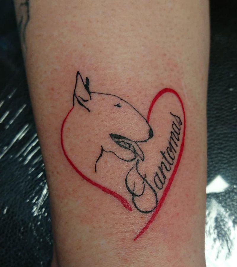 30 Unique Bull Terrier Tattoos You Must Love