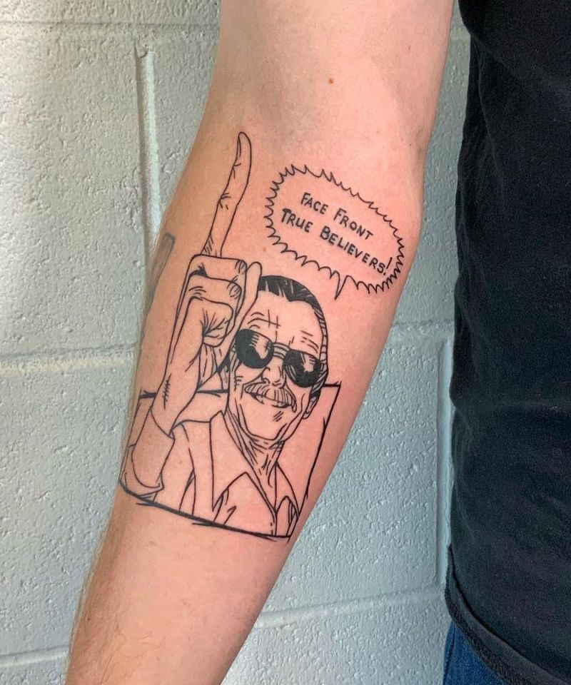 30 Awesome Stan Lee Tattoos to Inspire You