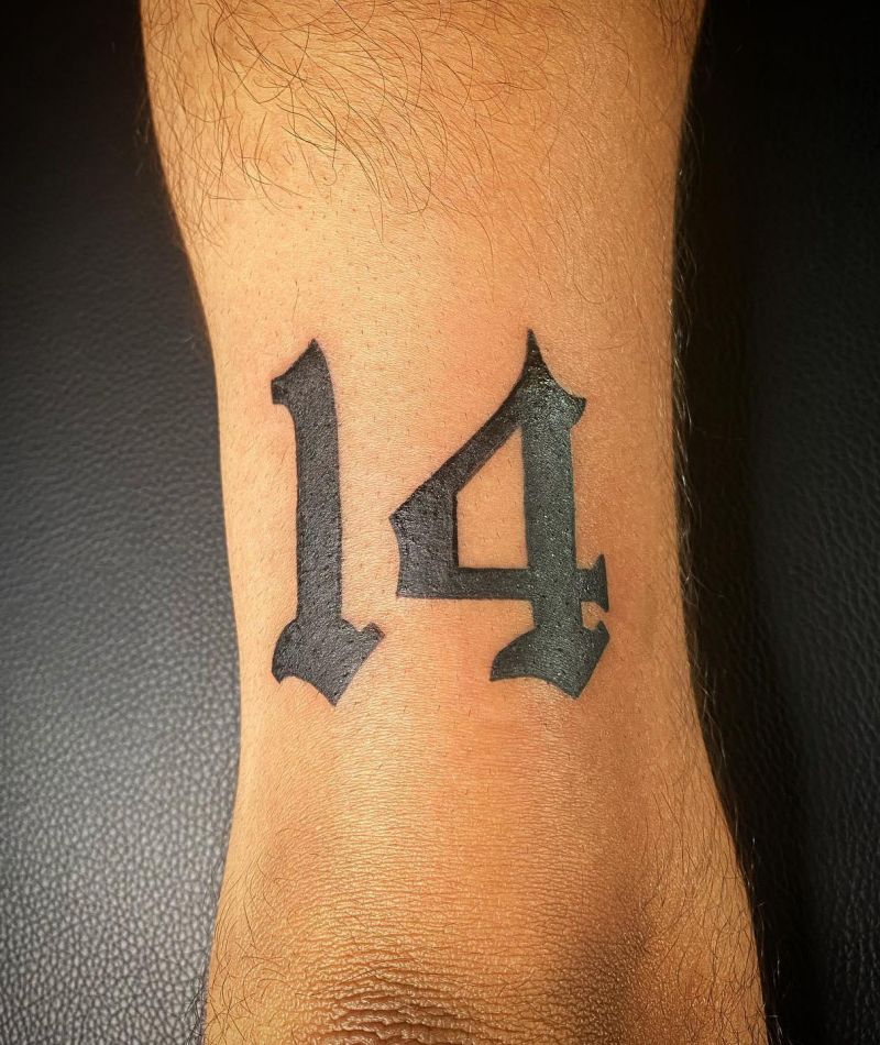 20 Unique 14 Tattoos You Will Love