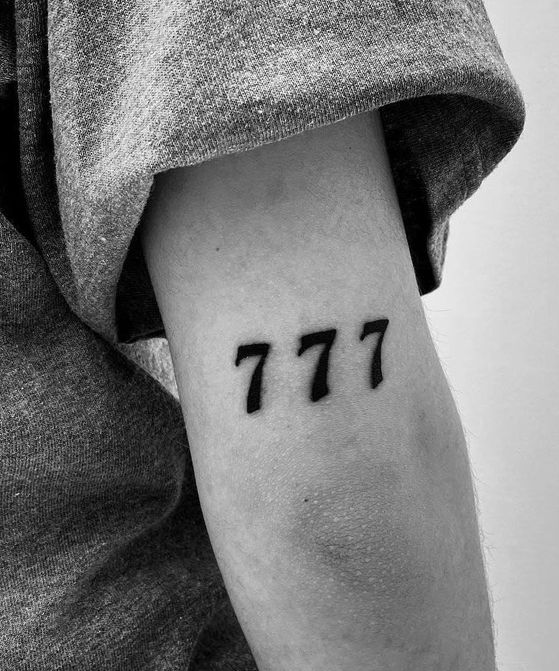 30 Classy 777 Tattoos for Your Next Ink