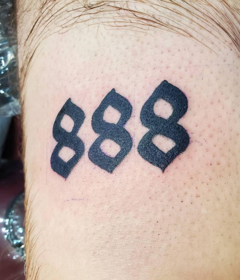 20 Awesome 888 Tattoos You Will Love