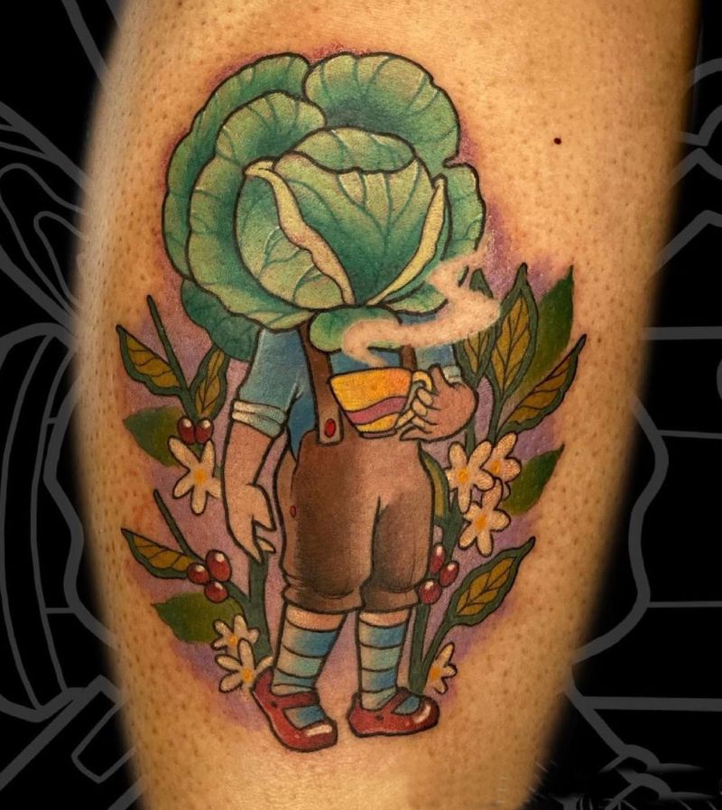 30 Unique Cabbage Tattoos You Can Copy