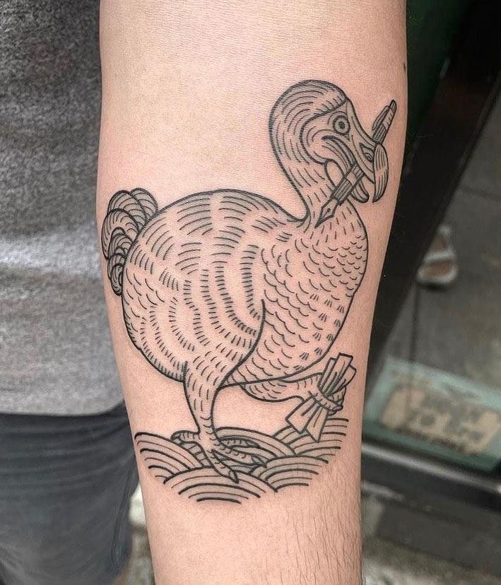 30 Awesome Dodo Tattoos You Will Love