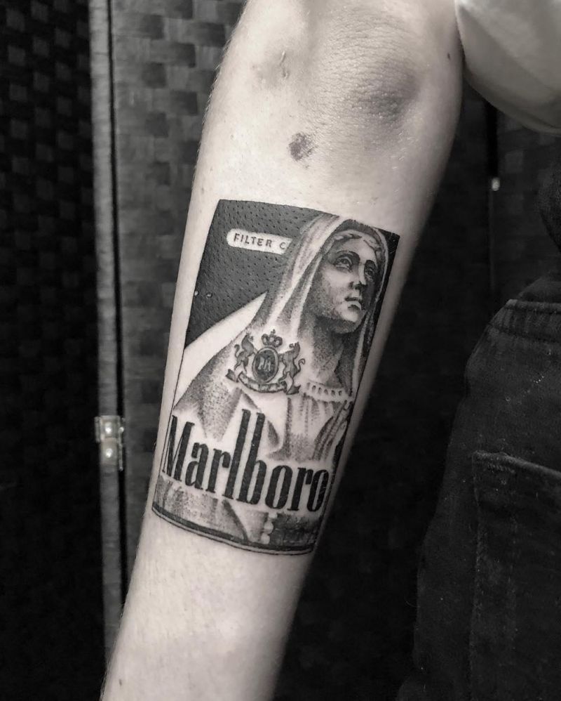 30 Unique Marlboro Tattoos You Will Love