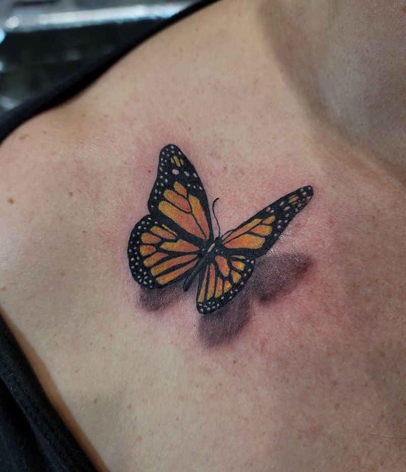 30 Pretty Monarch Butterfly Tattoos for Your Next Ink