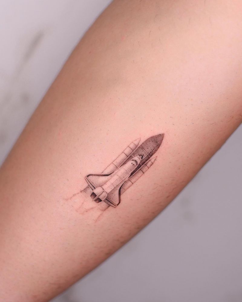 30 Gorgeous Spaceship Tattoos Make You Attractive