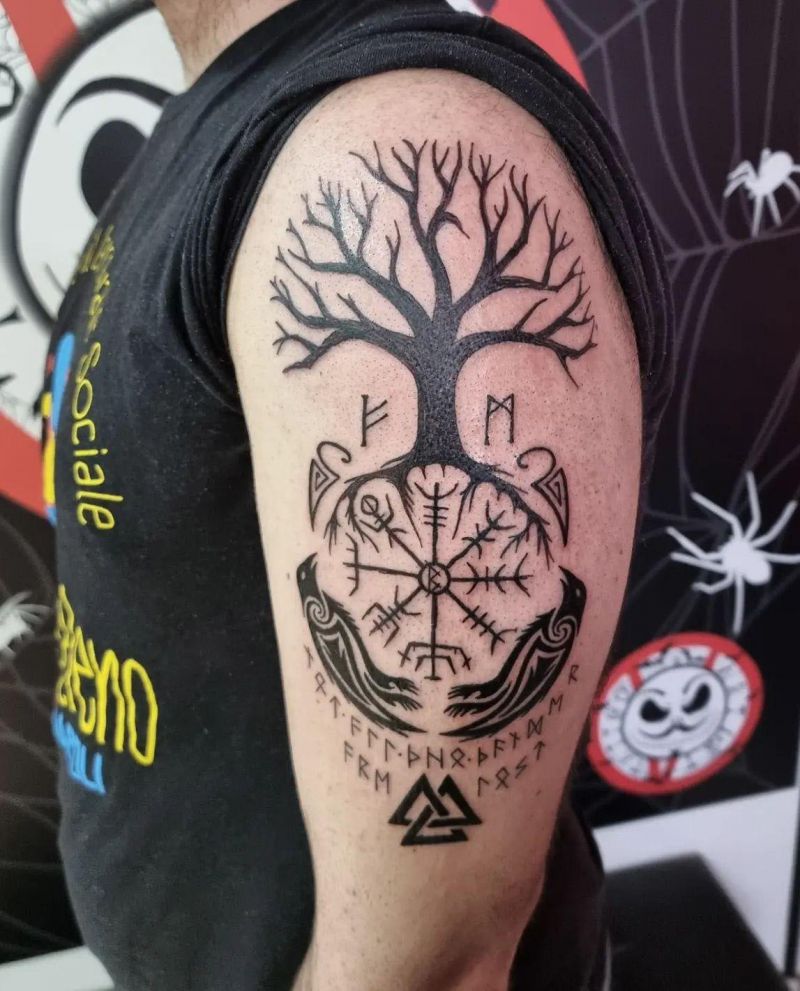 30 Awesome Yggdrasil Tattoos You Will Love