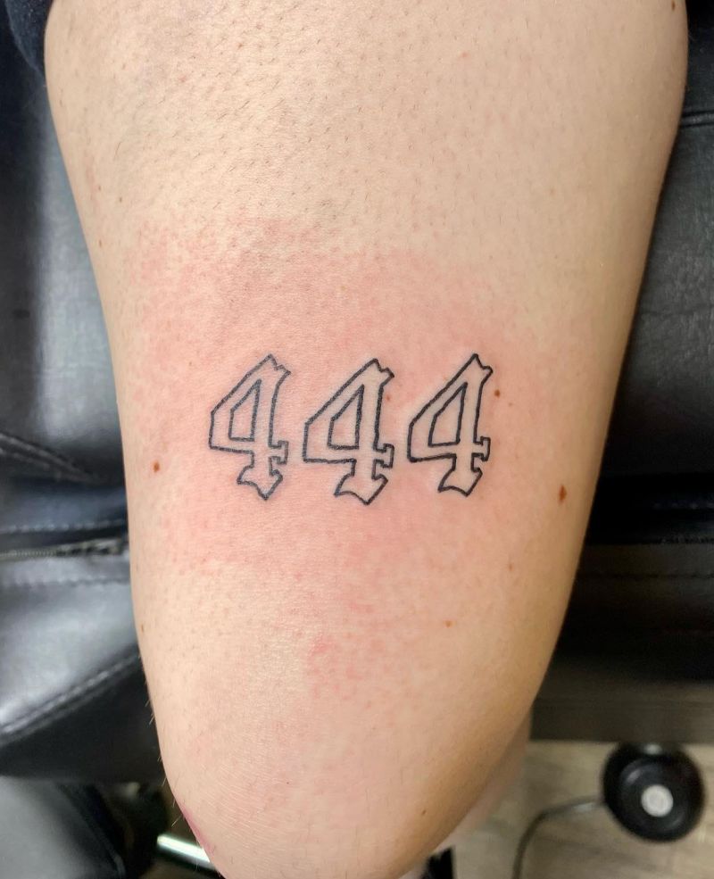 30 Unique 444 Tattoos for Your Next Ink