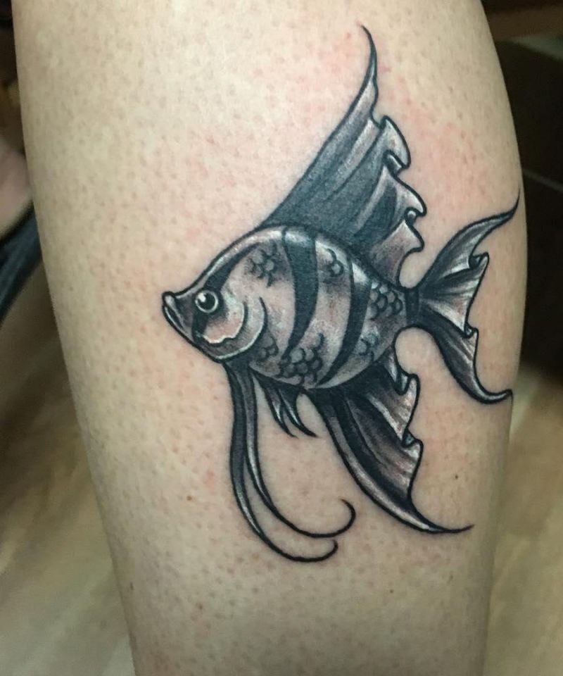 30 Pretty Angelfish Tattoos You Will Love