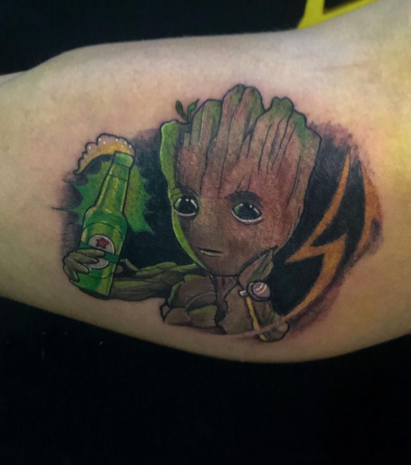 30 Awesome Groot Tattoos You Can Copy