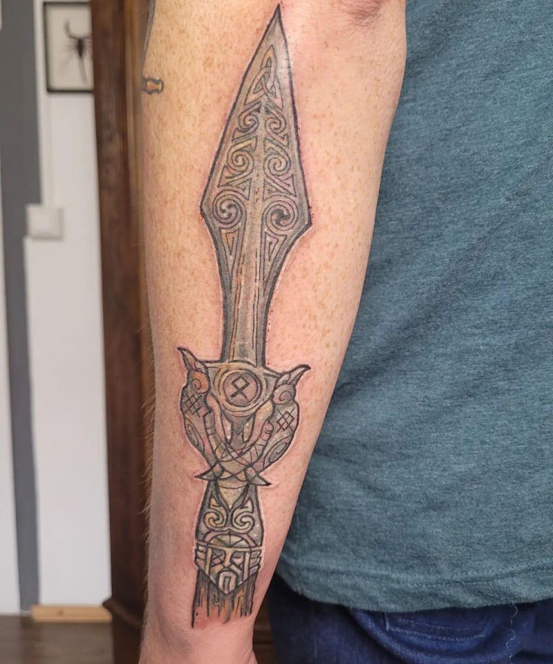 30 Unique Gungnir Tattoos You Will Love