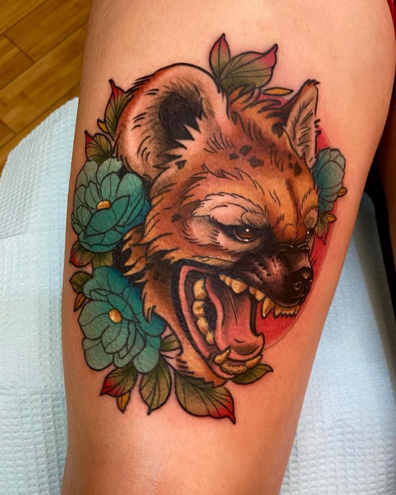 30 Awesome Hyena Tattoos You Can Copy