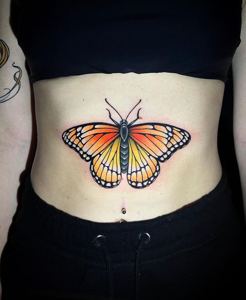 30 Pretty Monarch Butterfly Tattoos for Your Next Ink