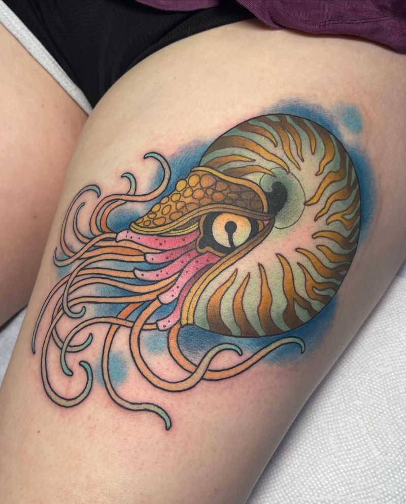 30 Awesome Nautilus Tattoos for Your Next Ink