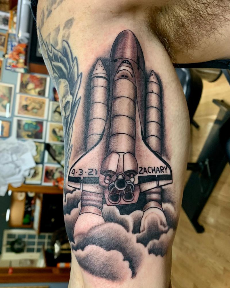 30 Gorgeous Spaceship Tattoos Make You Attractive