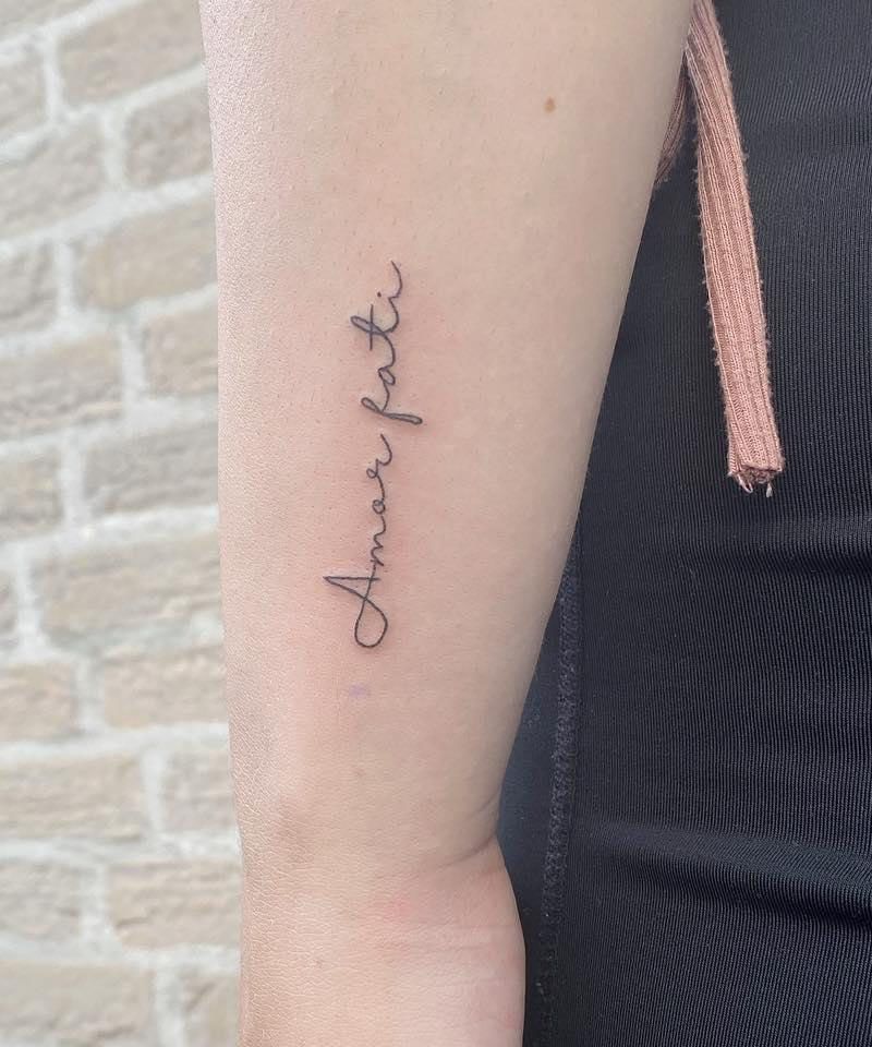 30 Unique Amor Fati Tattoos to Inspire You