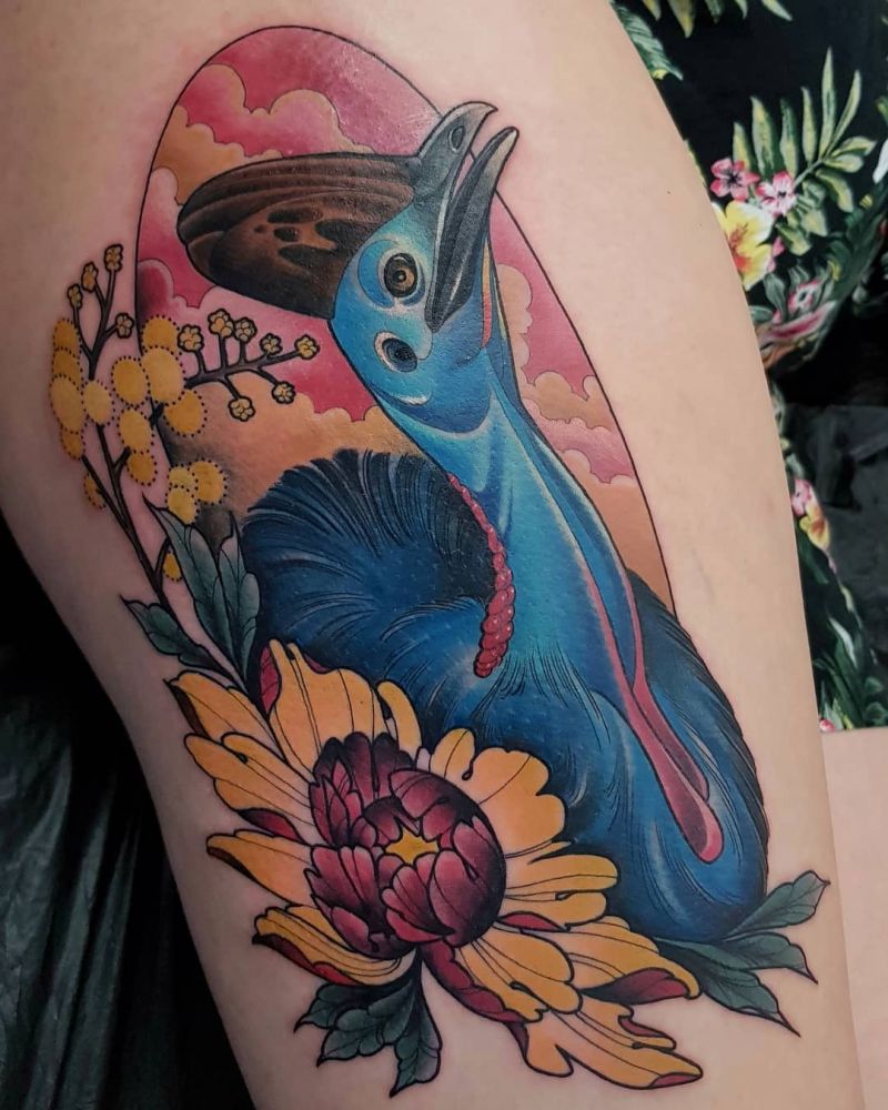 30 Unique Cassowary Tattoos You Must Love