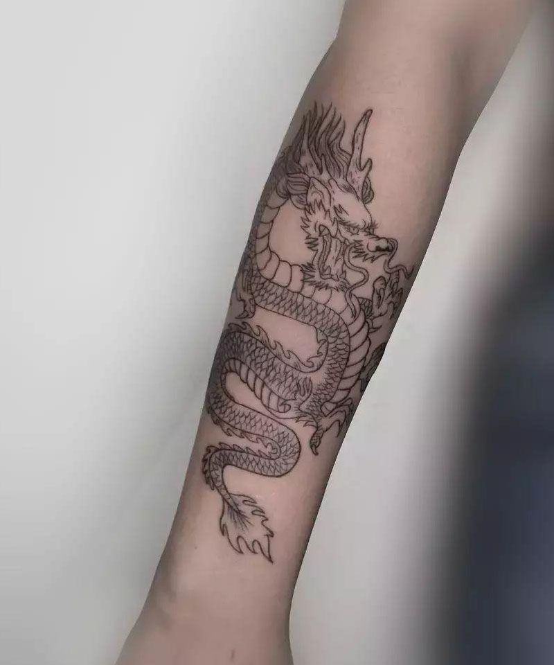 30 Pretty Chinese Dragon Tattoos You Can Copy