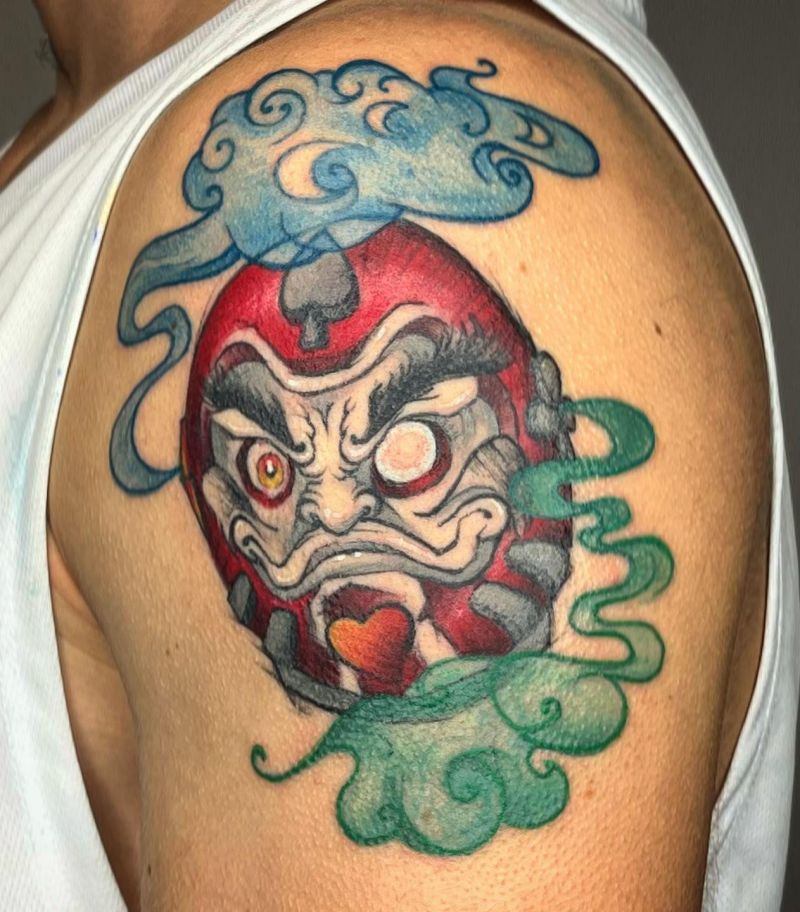 30 Unique Daruma Doll Tattoos for Your Inspiration